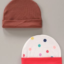 Ben Benny Caps Printed & Solid Pack of 2 Multicolor- Diameter 9 cm-image-77
