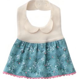 Hop N Play Baby Girl's Bibs Floral Dress for Toddlers Waterproof Burp Cloth with Adjustable Snaps - Green-image-12