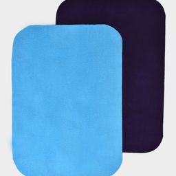Mi Arcus Multicolor Antipill Mattress Protector Pack of 2 - Blue-17