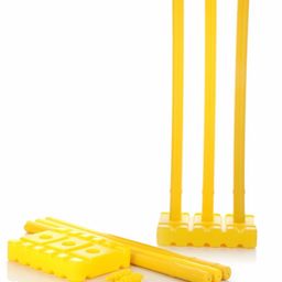 Aditi Toys Big Cricket Stumps Kit for Boys & Girls, Includes 3 Stumps with Stand Base, 2 Bails for Indoor & Outdoor Activity, Cricket Stumps Set for Kids-9