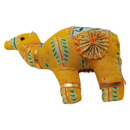 A&A Kreative Box Hand Made Sleeping Camel Soft Toy ( Set of 2) -Assorted Colours and Designs - Length 12 cm-11