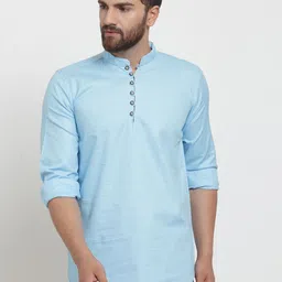 Moda Rapido Mandarin Collar Pure Cotton Straight Kurta-picture-12