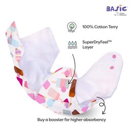 superbottoms Super Bottoms Basic Reusable Cloth Diaper Ice Cream Print- Multicolor image 3