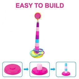 MUREN Stacking Ring Toss Throw Game Multicolor- 19 Pieces image 4