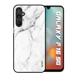 QRIOH Unisex Samsung Galaxy F16 5G Abstract Modern Marble Shockproof Glass Back Case-picture-28