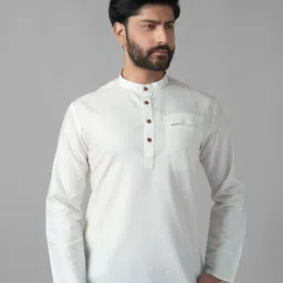JUGG JUGG JEEYO Men Mandarin Collar Full Sleeve Straight Kurta-picture-8