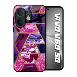 QRIOH Abstract Printed Vivo V60 5G Back Case Mobile Accessories-picture-0