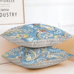 IVAZA Grey Set of 3 Square Cushion Covers image 3
