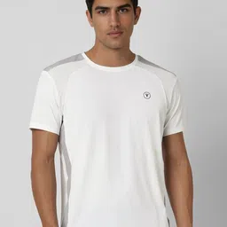 Van Heusen Flex Men Geometric Printed Round Neck Slim Fit T-shirt-image-39