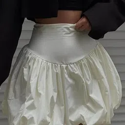 LULU & SKY High-Waist Mini Bubble Skirt-picture-13