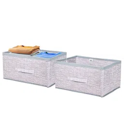 Kuber Industries Grey Set of 2 Regular Drawer Organiser Organisers-84