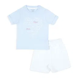 My Milestones Girls Printed T-shirt with Shorts-image-81