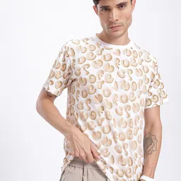 glitchez Typo Pulse Printed Regular Fit T-shirt-image-3