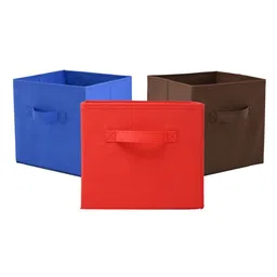 Kuber Industries Red & Brown 3 Pieces Drawer Organisers-3