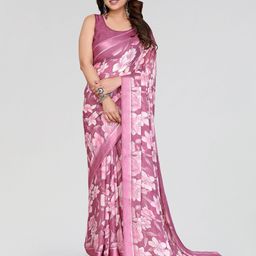 KALINI Floral Poly Georgette Saree-14