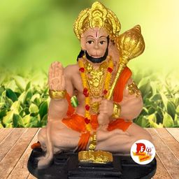 DARIDRA BHANJAN Cream-Coloured Religious Idol Showpiece-image-71