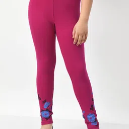 BAESD Girls Printed Cotton Mid-Rise Ankle-Length Leggings-image-25