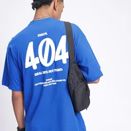 glitchez Typography Printed Oversized T-shirt-image-63