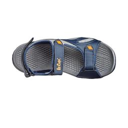 Lee Cooper Men Navy Blue Leather Sandals-image-9