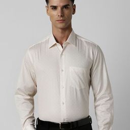 Van Heusen Men Spread Collar Micro Ditsy Printed Cotton Formal Shirt-image-84