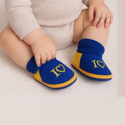 ONFEET Kids-Unisex Blue Cotton Booties-image-15