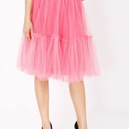 JAKANARY Flared Knee-Length Skirt-picture-28