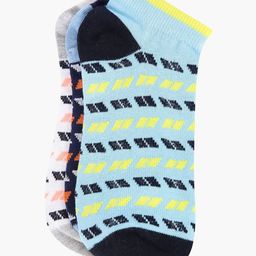 DressBerry Women Pack Of 3 Striped Cotton Ankle-Length Socks-image-64