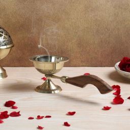 amaya decors Brass & Wooden Dhoop Dani-picture-12