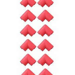 Syga L Shape Corner Edge Guard Pack of 12 - Red-21