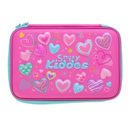 Smily Kiddos Double Compartment Pencil Box - Pink & Blue-23