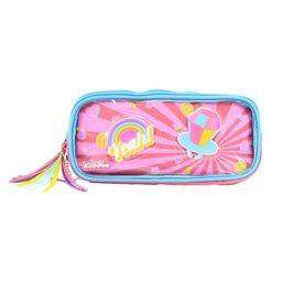 Smilykiddos transparent Double Compartment Pencil Pouch - Pink-20