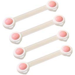 Syga Baby Safety Locks With Adjustable Straps Pack of 4 - Pink White-46
