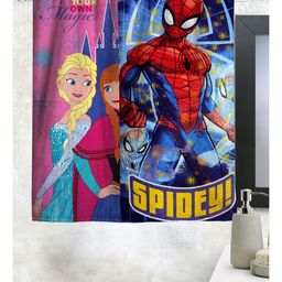 Athom Trendz Disney Frozen & Spider-Man Bath Towel Pack of 2 - Blue & Pink-image-66