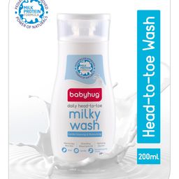 Babyhug Milk Protein Formula Daily Head To Toe Milky Wash - 200 ml-27
