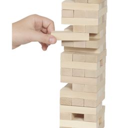 Zyamalox Zenga Blacks Tumbling Tower Numbered Wooden Block Stacking Game Brown - 54 Pieces-22