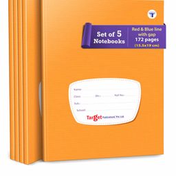 Target Publication Four Line Small Notebook Pack of 5 - 172 Pages each-18