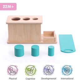 Intellibaby Wooden Cylindrical Drop Box Level 11 - Multicolor-0