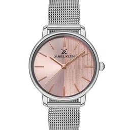 Daniel Klein Fiord Women Pink Dial & Silver Toned Straps Analogue Watch DK.1.13236-6-image-124