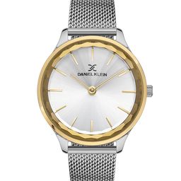 Daniel Klein Premium Women Gold-Toned Dial & Silver Straps Analogue Watch DK.1.13253-2-image-87