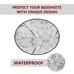 Aura Grey & Black Abstract Printed Round Table Placemats image 2