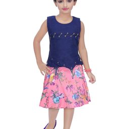 ZADMUS Girls Printed Pure Cotton Sleeveless Top with Shorts-image-73