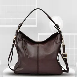 FOR THE BEAUTIFUL YOU Women Textured Hobo Bag with Fringed-51