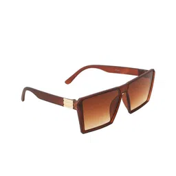 BAYBERRY Unisex Brown Lens & Brown Square Sunglasses with-image-53