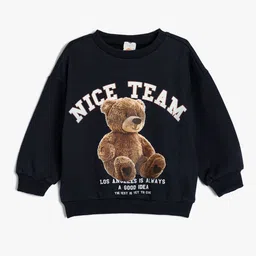 Koton Girls Graphic Printed Sweatshirt-picture-12