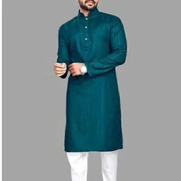 Shivgarmets Men Striped, Solid A-line Kurta (Multicolor)-image-46
