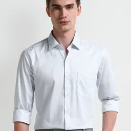 Arrow Men Classic Spread Collar Geometric Printed Cotton Formal Shirt-picture-43