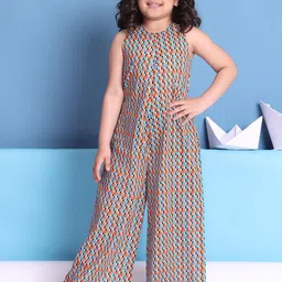 Baawri Girls Printed Basic Jumpsuit-15