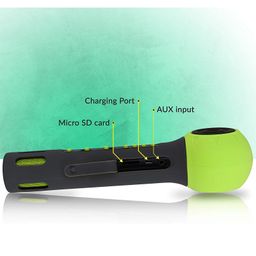 Zebronics Zeb-Fun Karaoke Microphone with Bluetooth Supporting Speaker - Green image 2