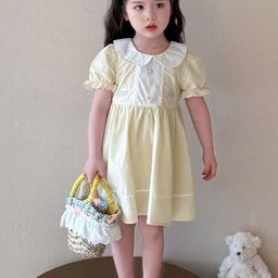 LULU & SKY Puff Sleeve Empire Dress-image-46