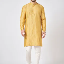 indus route by Pantaloons Men Thread Work Kurta-picture-58